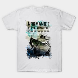 Normandie Cie Gle Transatlantique T-Shirt